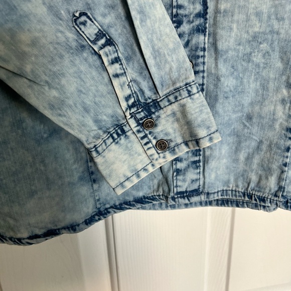 NWT Highway Denim Rose Embroidered Top size 1X - Picture 3 of 7